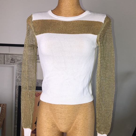 TABULA RASA
Sankore Metallic Open-Knit Sweater Size S - Picture 2 of 5